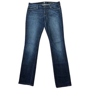 7 For All Mankind Straight Leg Jeans Size 29 Dark Wash